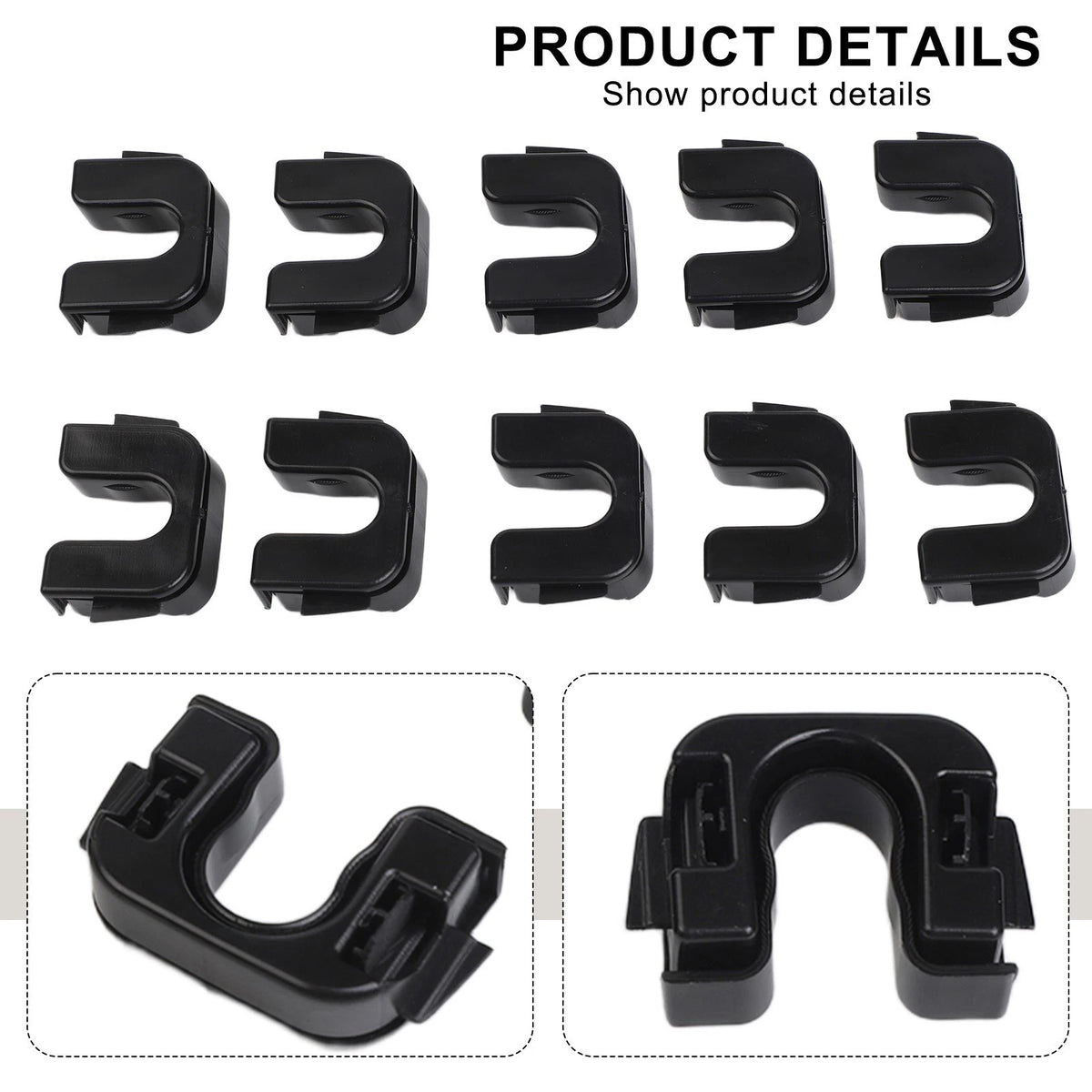 10 Pair Rear Shelf Fasteners for Boot Cover Bracket