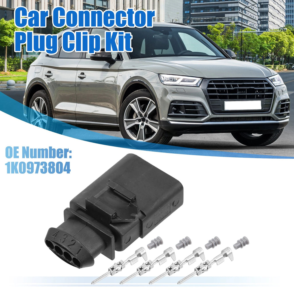 4 Pin Sealed Male Connector Adapter Plug Set for VW Audi (1990–2010)