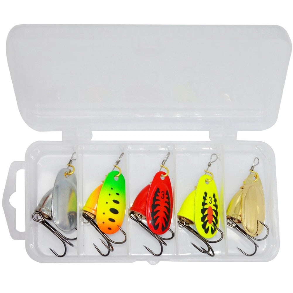 5X Spinner Fishing Lure for Bass Trout Crappie