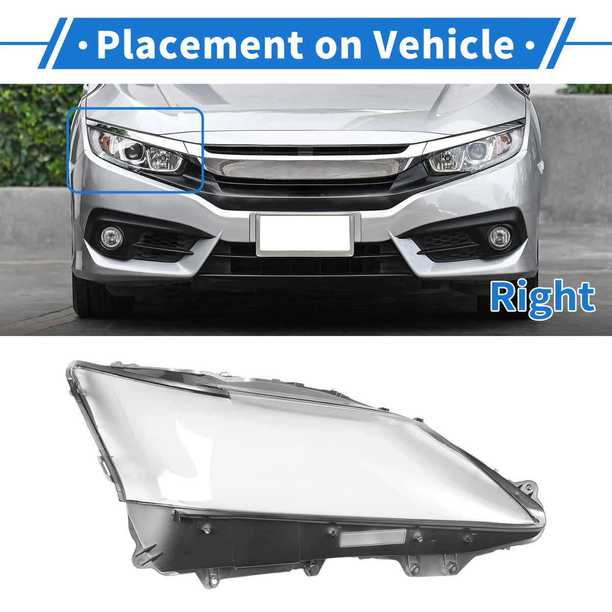 Headlight Lens Cover for Lexus GS250/GS350/GS450H (2012–2015)