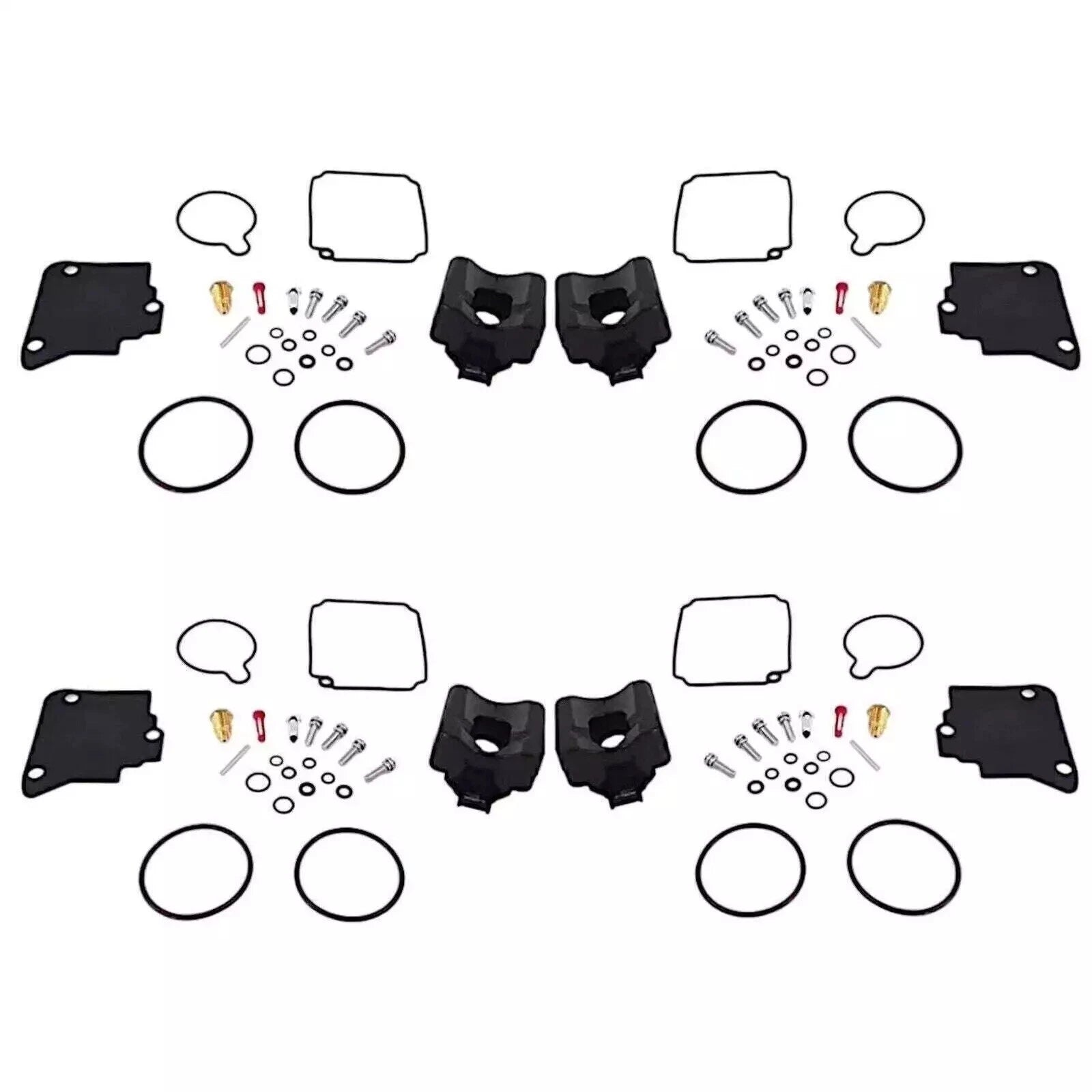 4X Carburetor Repair Kit 804346T02 for Mercury Mariner 75hp-90hp (4T)