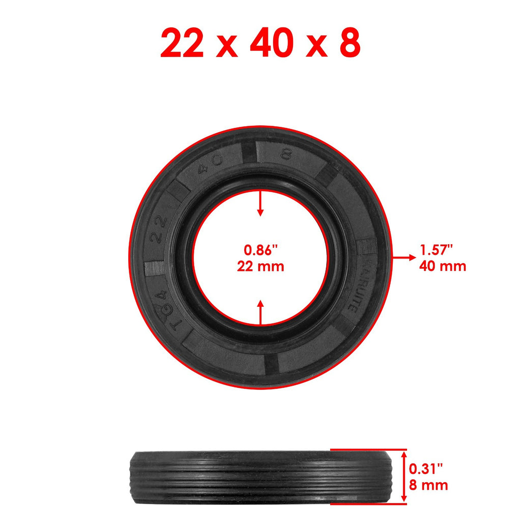 Front Wheel Ball Bearing and Seals Kit for Suzuki LT185 Quadrunner (1984–1987)