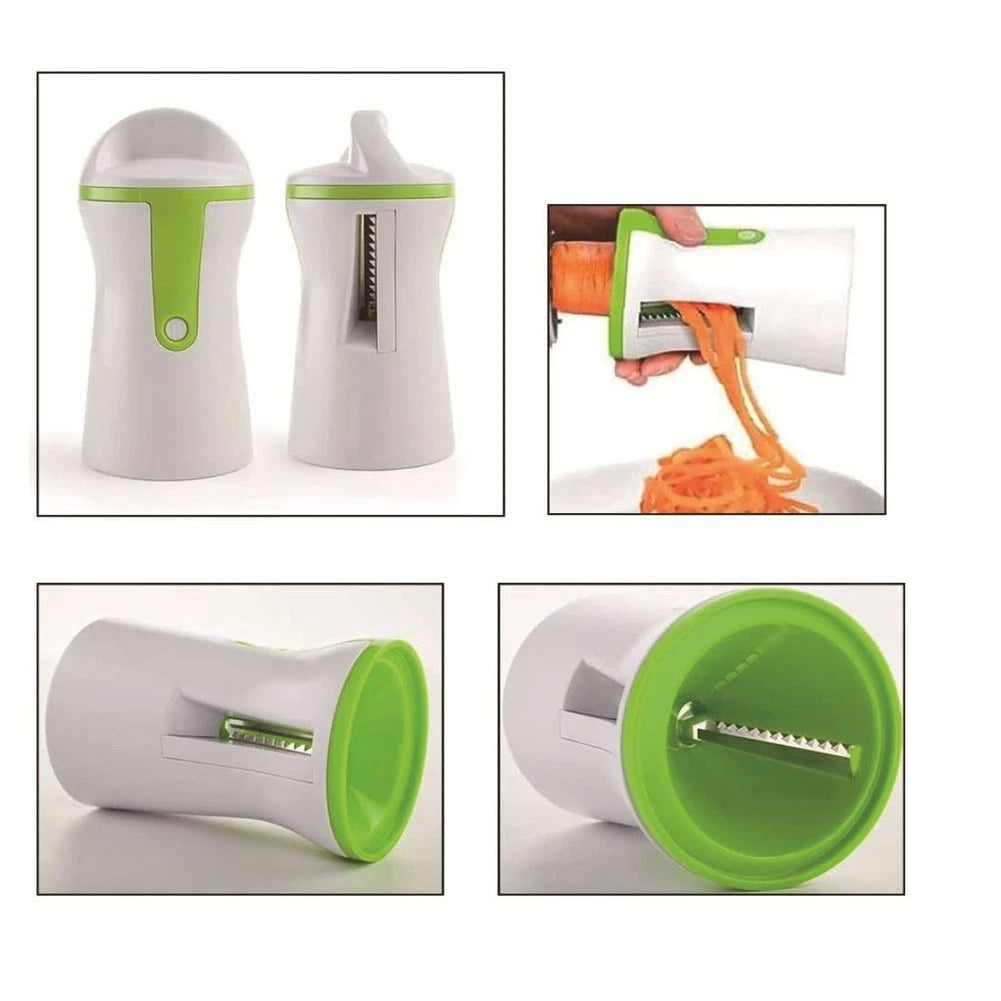 3-in-1 Vegetable Grater Spiralizer Tool - Stainless Steel, ABS