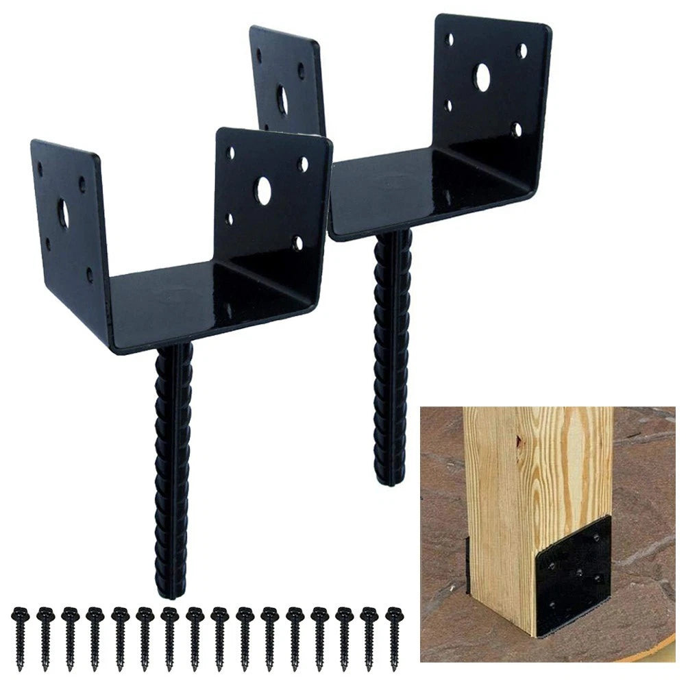 4X4 Post Anchor for Fence and Deck (Pre-drilled Screw Holes)