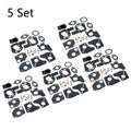 Set of 5 Carburetor Rebuild Overhaul Kit for B&S 3-5HP Engine (495606, 494624)