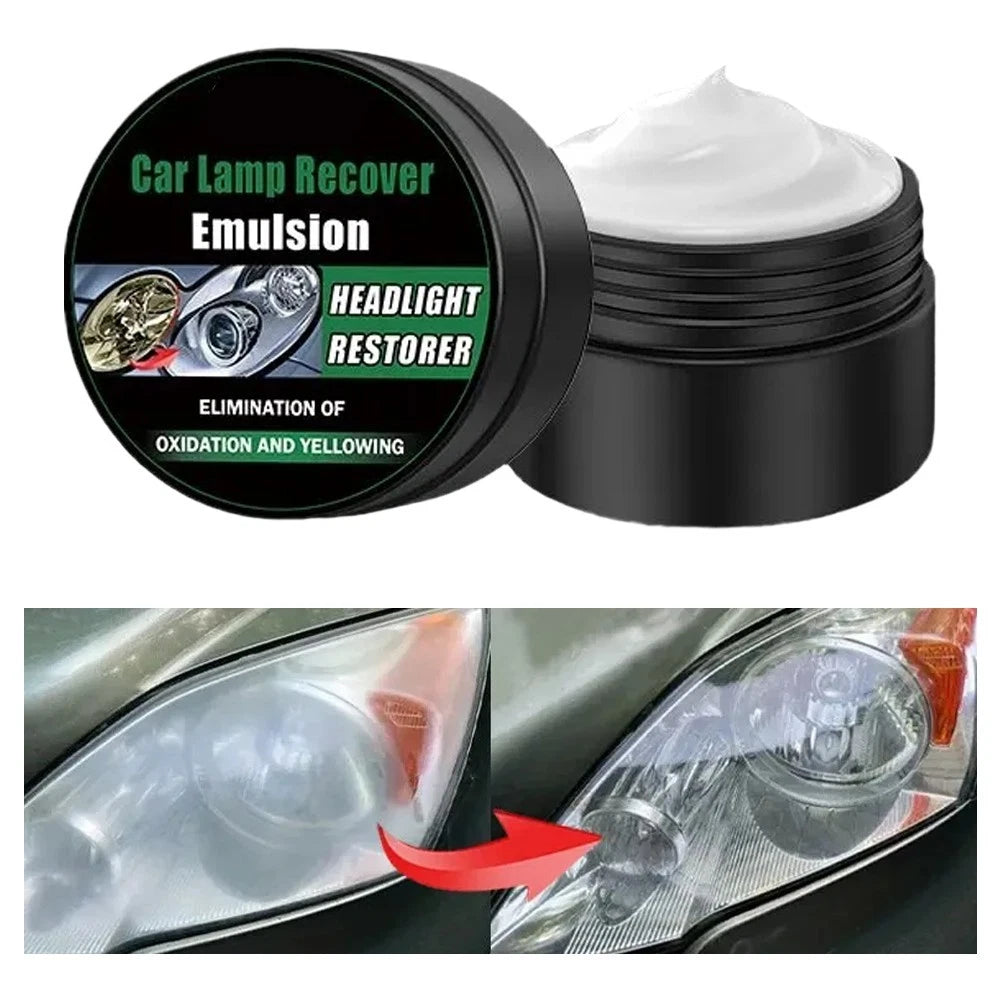 Headlight Polishing Kit for Car (Restore Haze, Yellowing, Scratches)