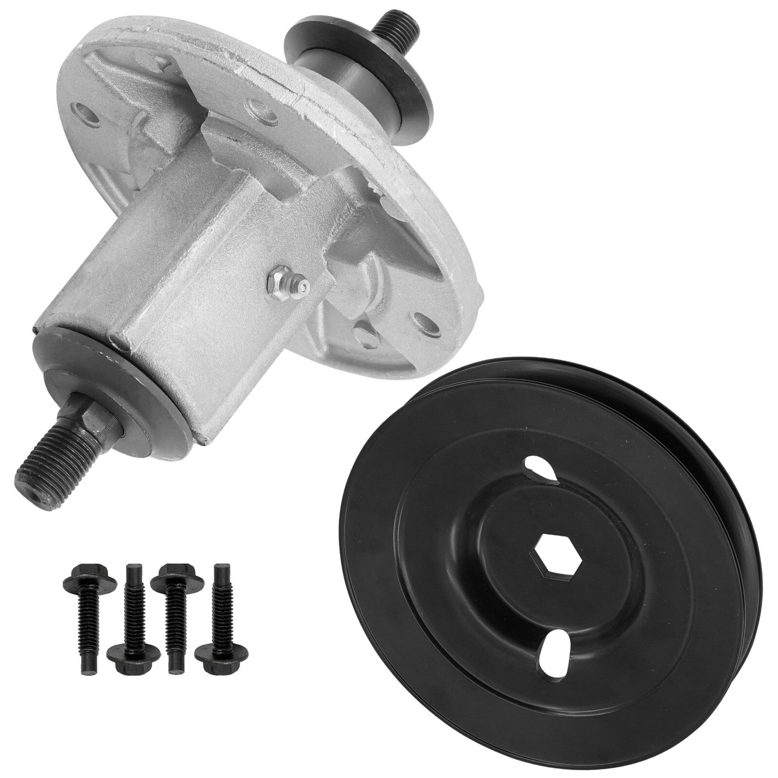 Deck Spindle and Pulley Assembly for John Deere X300 X304 X310 (2005–2018)