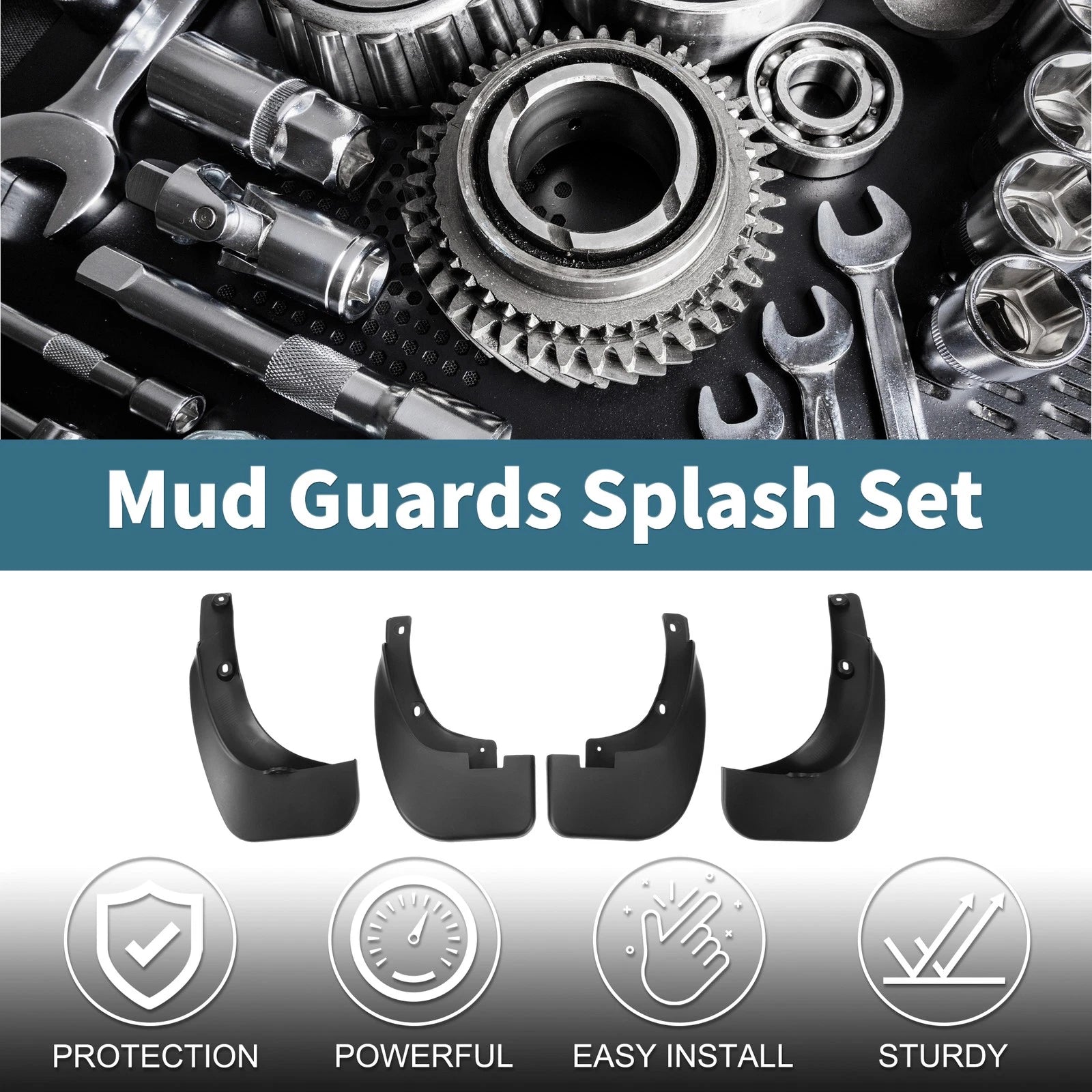 Mud Flaps Splash Guards 1 Set Replacement for Toyota Innova (2007–2010)