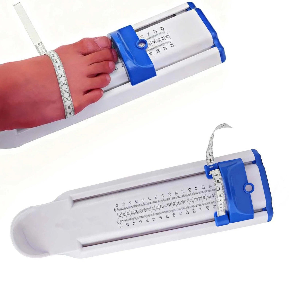 Shoe Size Measuring Ruler Tool Foot Gauge for Adults & Children (120-280mm)