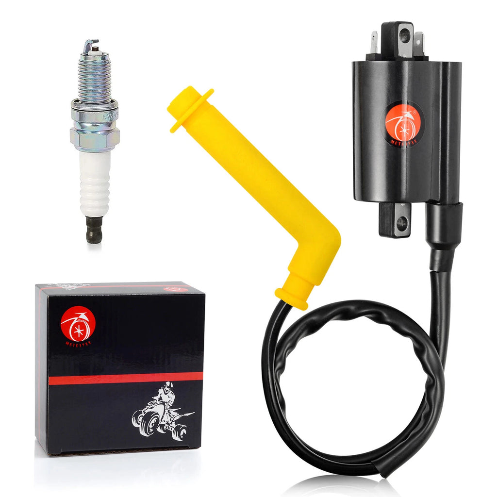 Ignition Coil & Spark Plug Wire Cap for Honda Rincon 680 TRX680 (2006–2014)