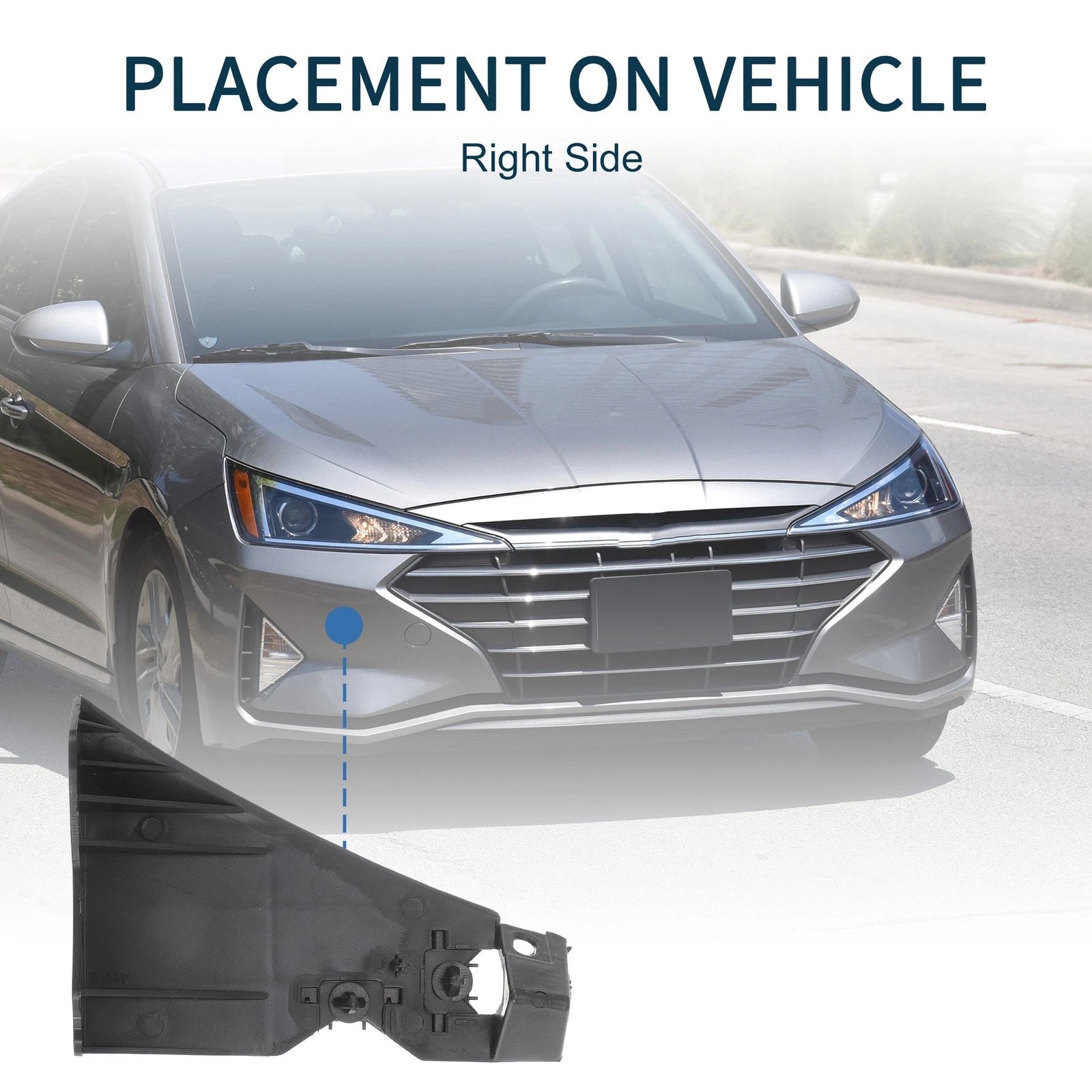 Right Front Bumper Retainer Bracket for Ford Mustang (2015–2019)
