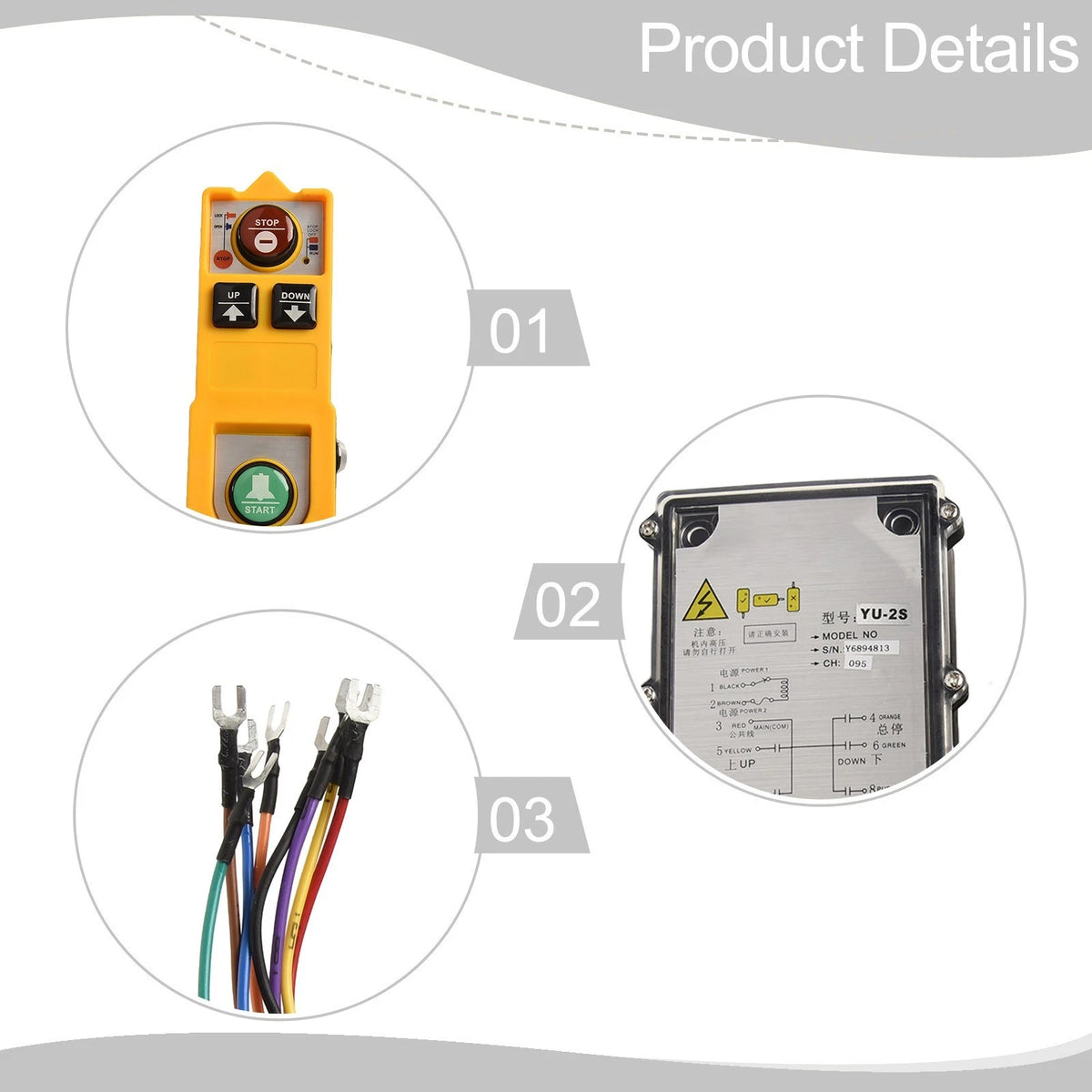 YU2S Industrial Hoist Controller with Anti Fall Waterproof Features