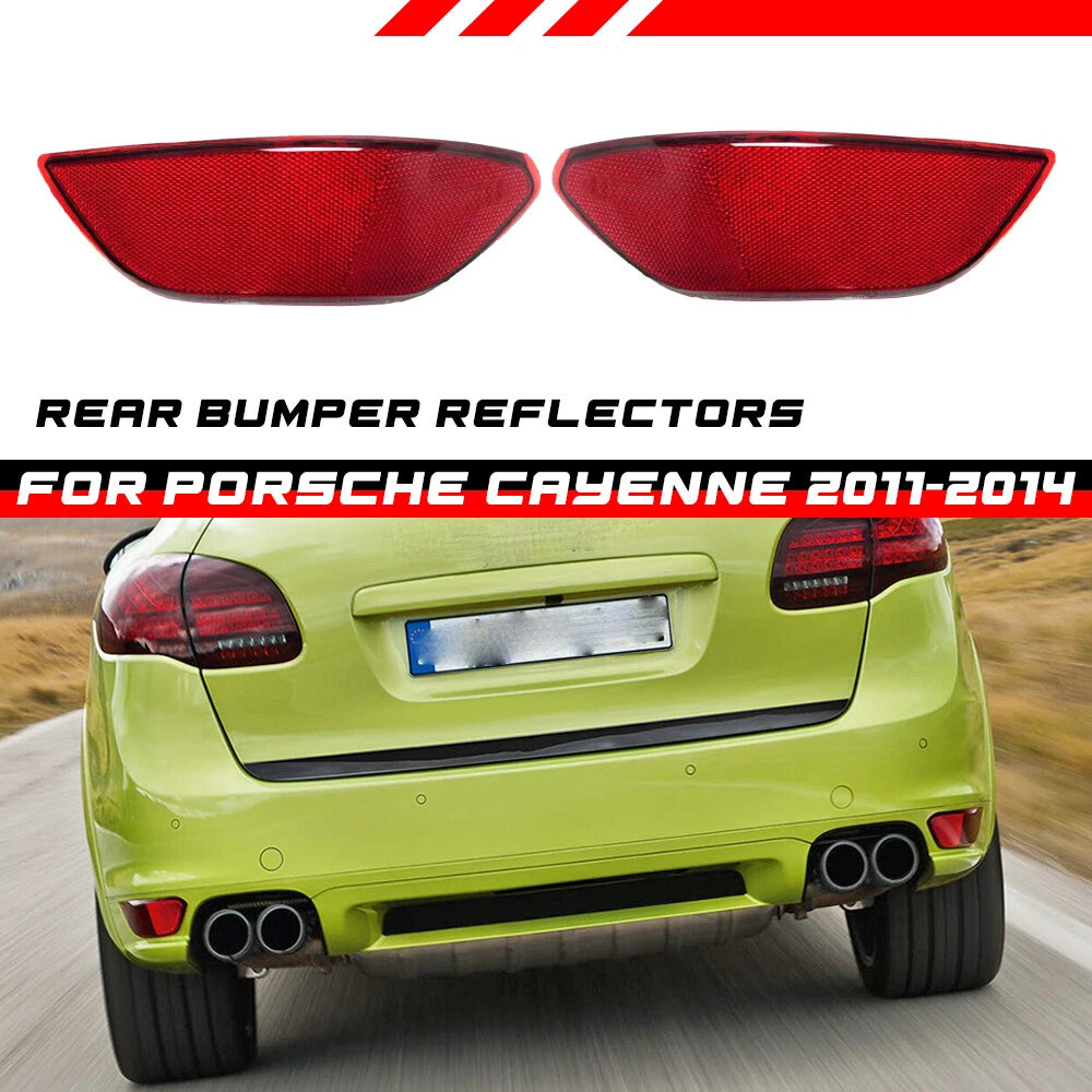 Rear Bumper Trim Reflectors for Porsche Cayenne (2011–2014) #95863110500 #95863110600