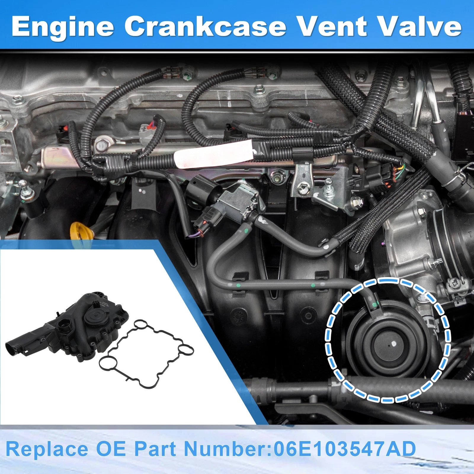 Engine Crankcase Vent Valve Replacement for Audi A4 3.0L (2013–2015)