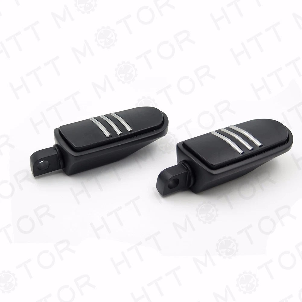 Black Streamliner Bar Footpeg Footrest for Harley Electra Glide (2000–2023)