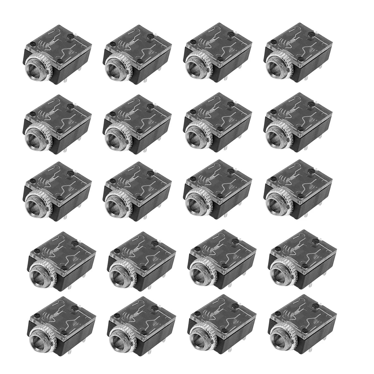 20X 3.5mm Female Audio Socket PCB Panel Mount Adaptor for Headphone Stereo Jack