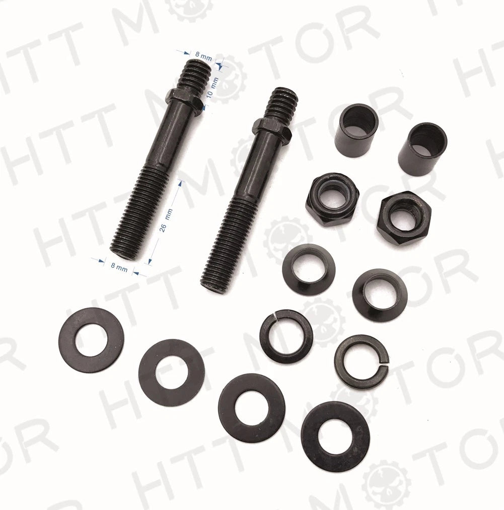 Black Mirrors for Harley Davidson (Universal Motorcycle Cruiser Touring)