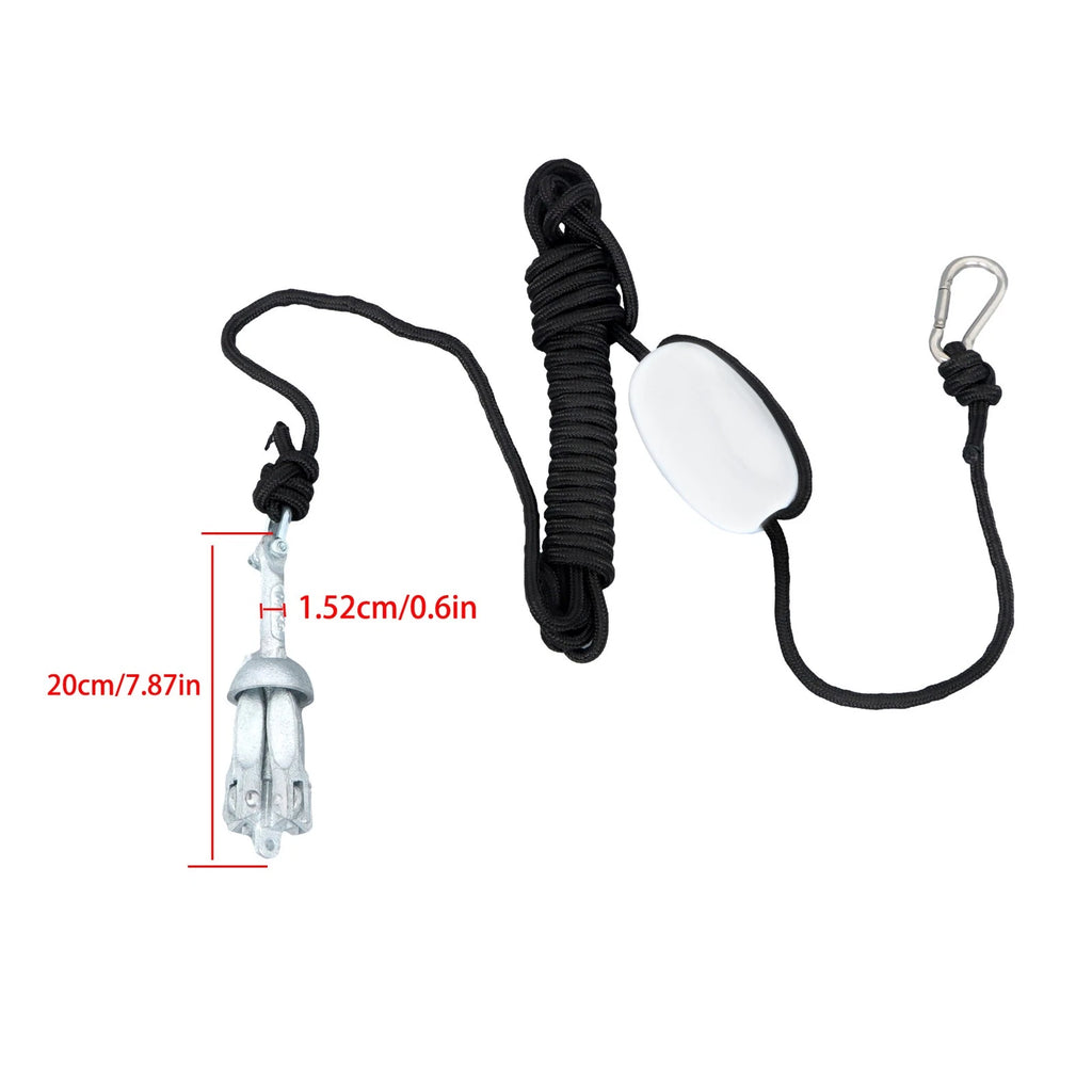 2-Pack Folding Kayak Anchor Set for Grapnel Boat (0.7KG)