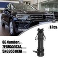 Front Left Headlight Washer Nozzle Sprayer Jet Black for Volkswagen Tiguan (2017–2024)