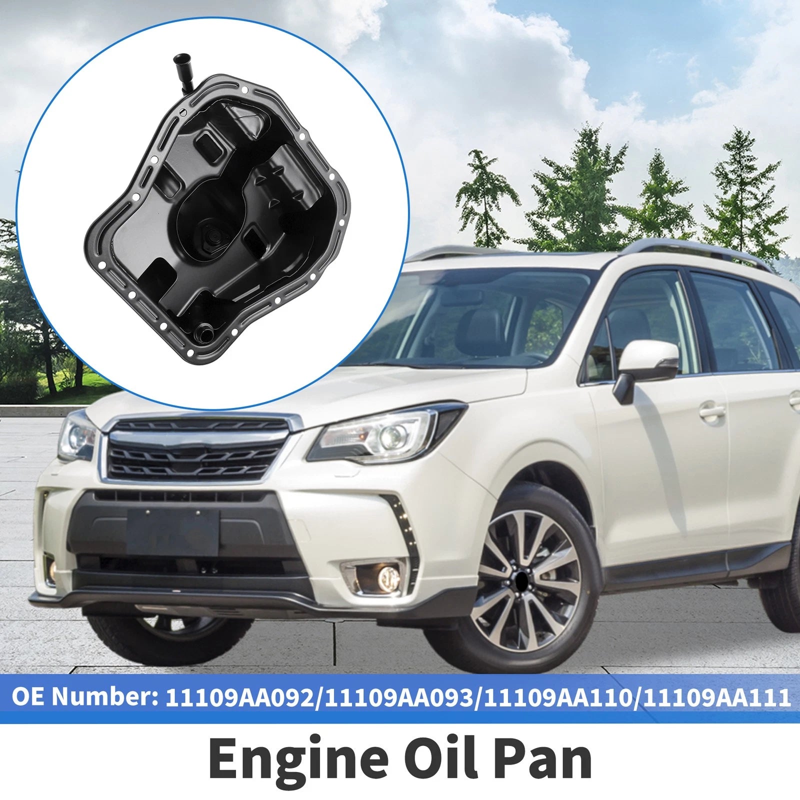 Engine Oil Pan Replacement for Subaru Forester (1999–2005) 11109AA093 Black