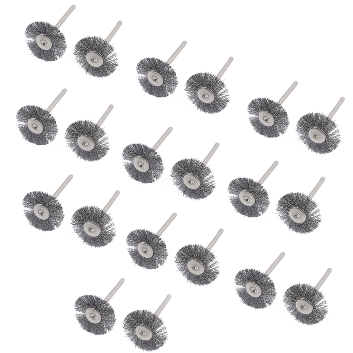 20pcs 25mm Wire Wheel Polish Brushes for Rotary Grinder Accessories