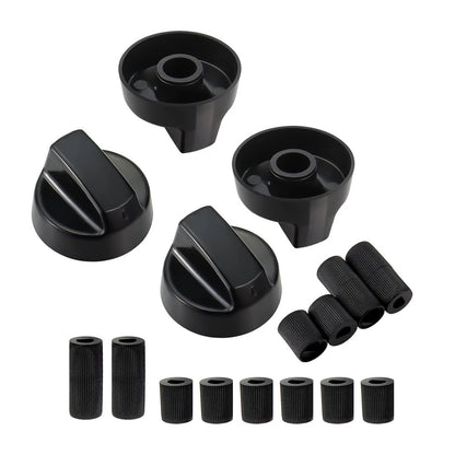 Set of 4 Simmerstat Knobs with D Shaft Inserts 6-8mm Replacement