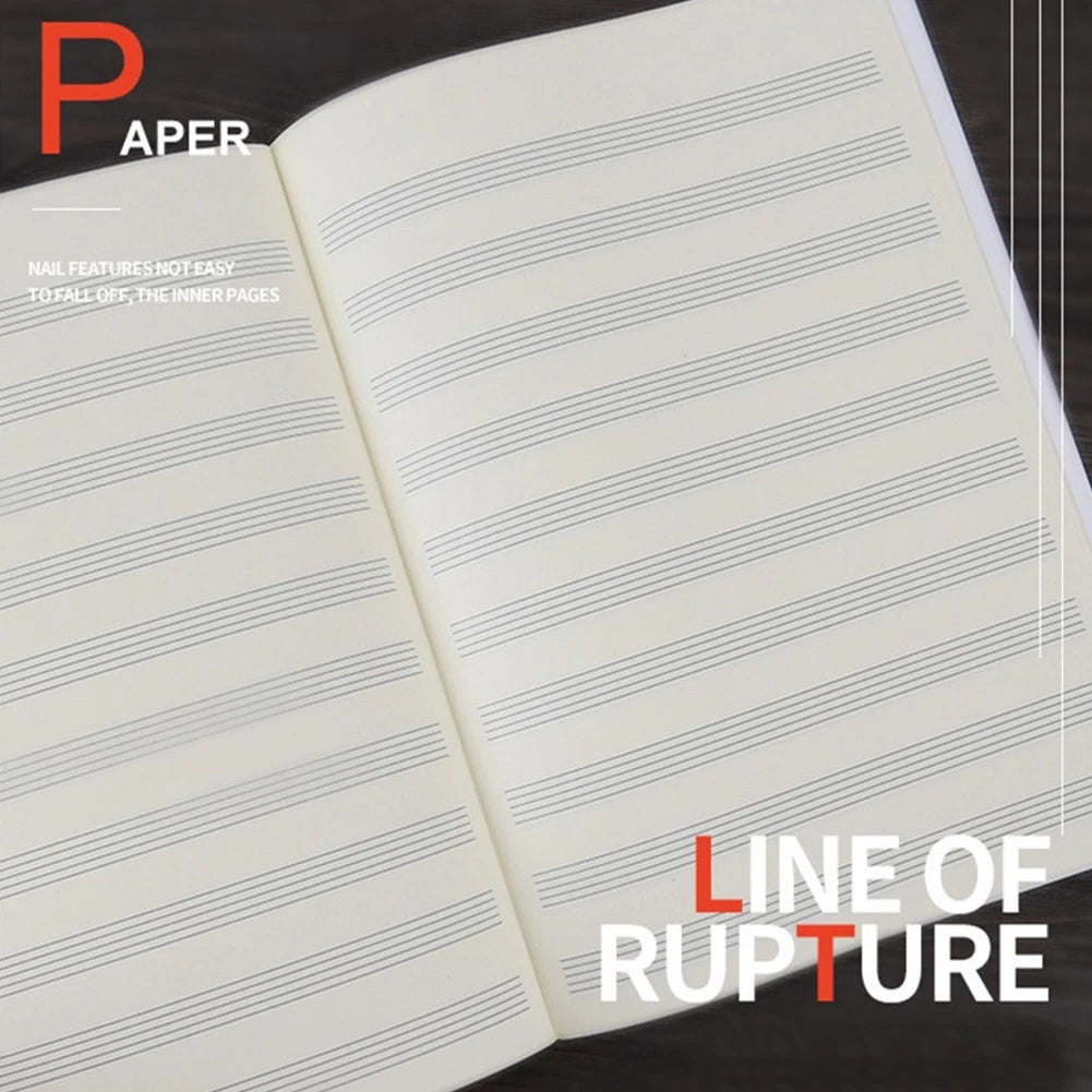 Blank Music Notebook Double-Sided Manuscript for Musicians
