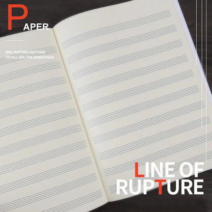 Blank Music Notebook Double-Sided Manuscript for Musicians