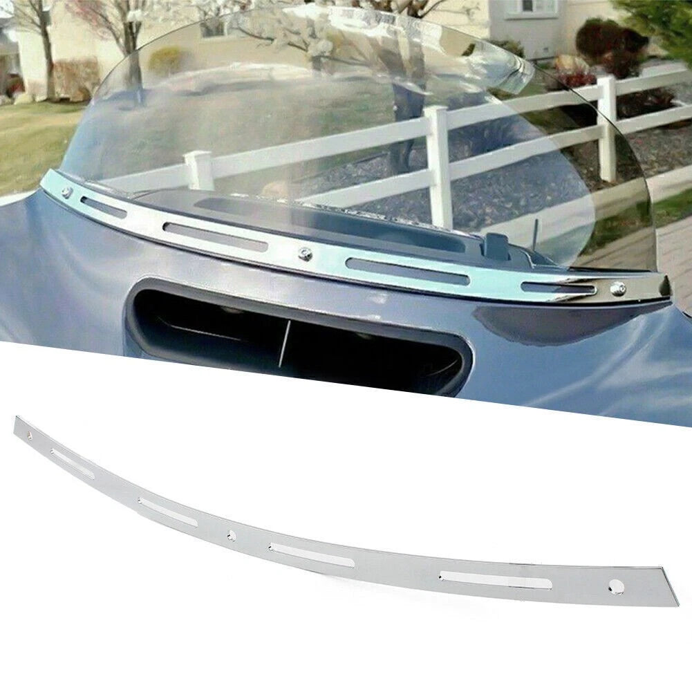 Slotted Batwing Front Windshield Trim for Harley Electra Street Glide (1996–2013)