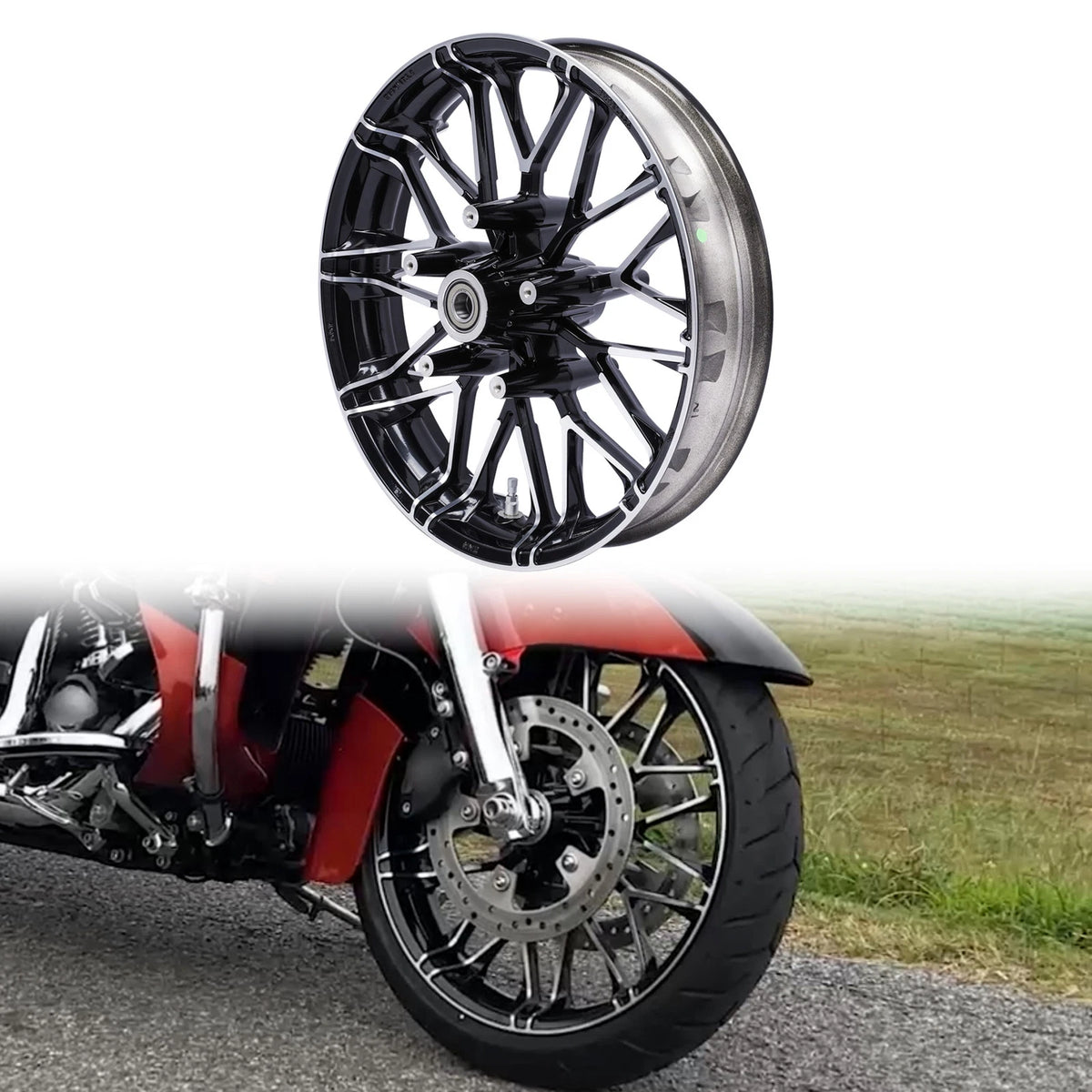 19'' Front Wheel Rim for Harley Touring Street Road Glide King (2008–2025)