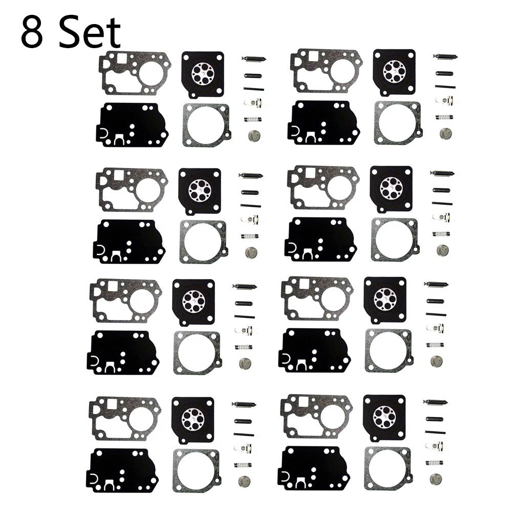Set of 8 Carburetor Repair Kits for Homelite C1U-W32 C1U-W32A, Zama RB-142