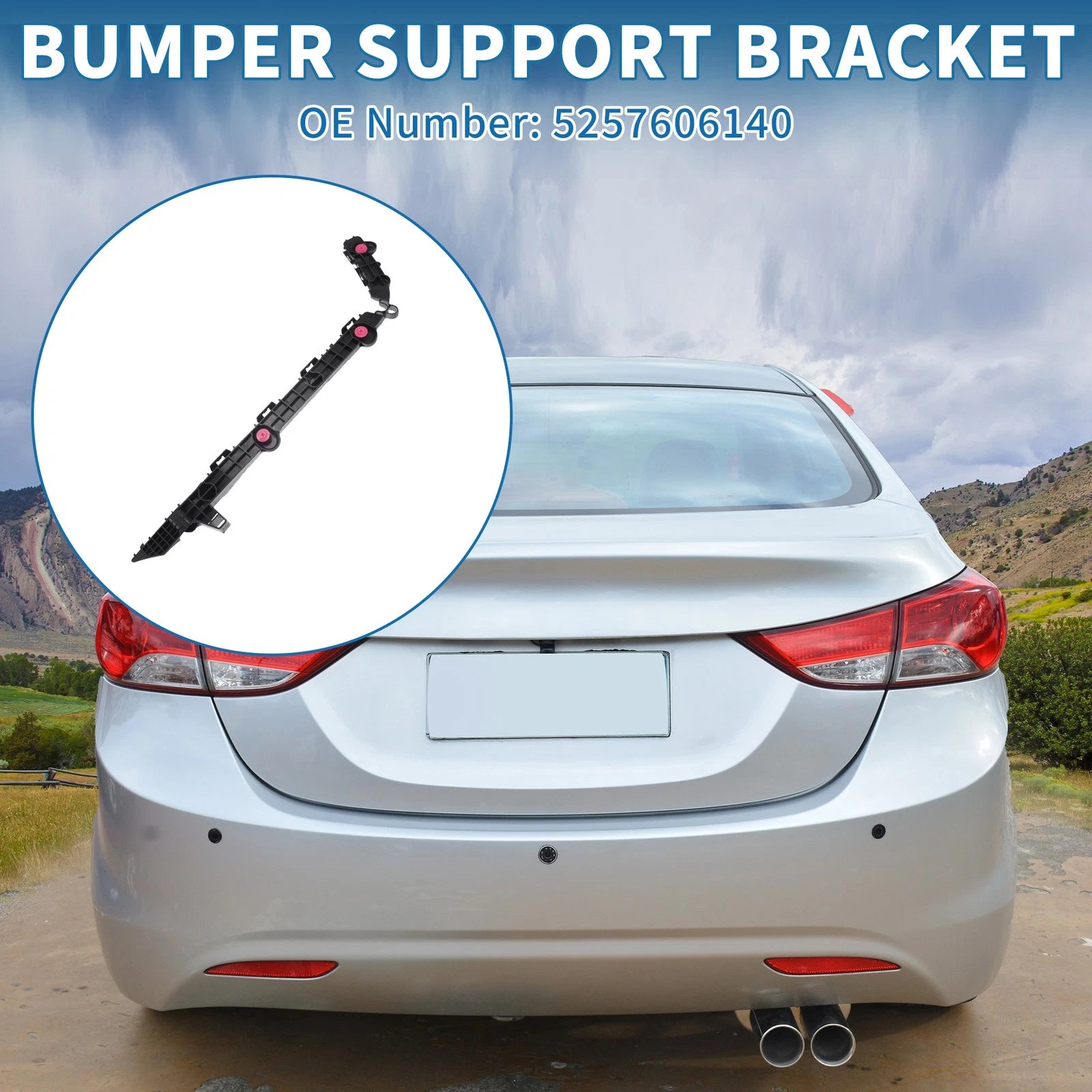 Left Rear Bumper Retainer Bracket Replacement for Toyota Camry (2015–2017)
