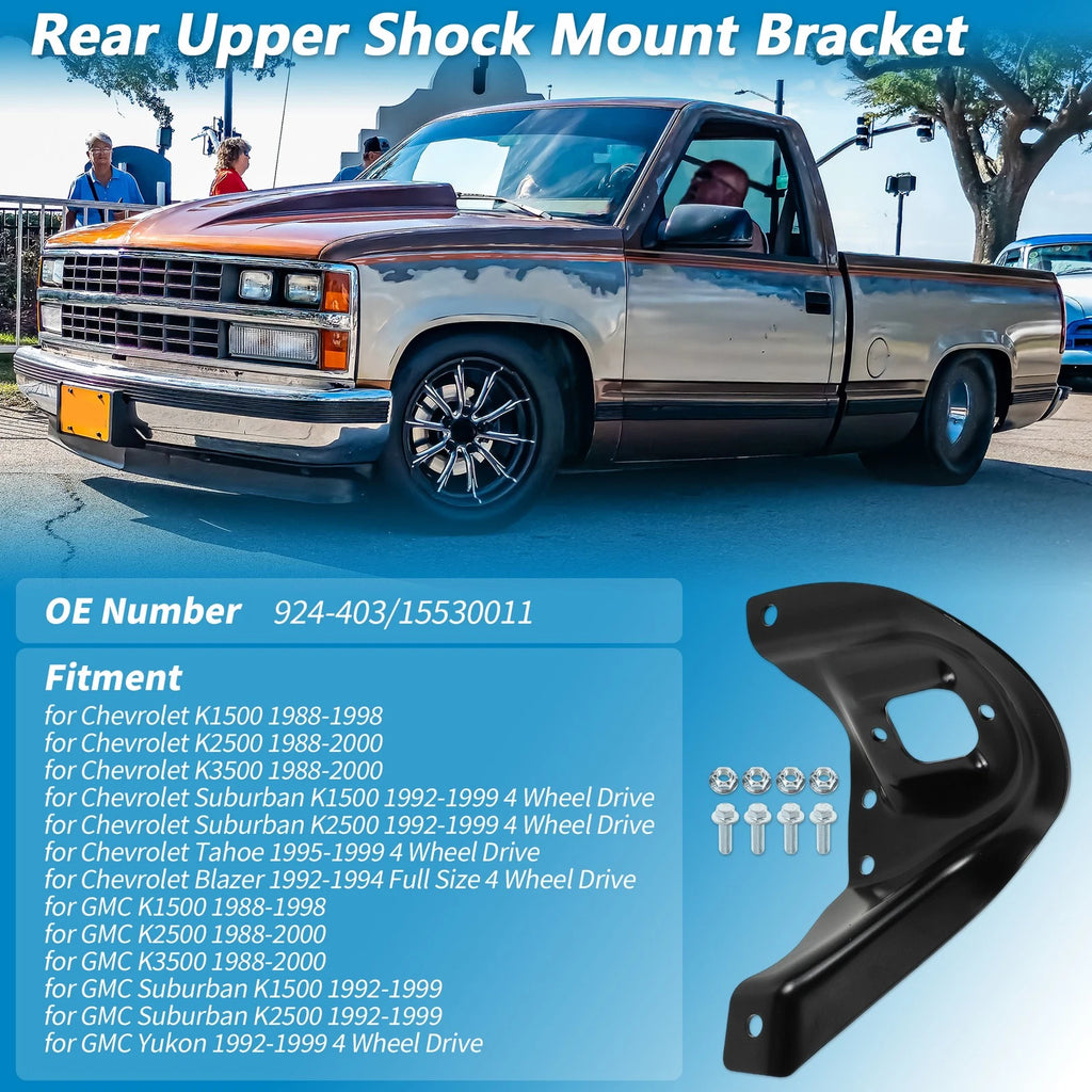 Rear Left Upper Shock Mount Bracket Replacement for Chevrolet K1500 (1988–1999)