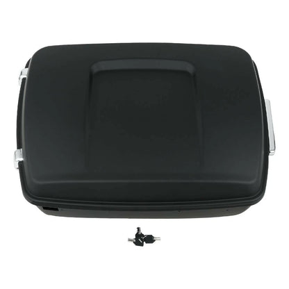 Matte Black King Tour Trunk Pad Backrest Mount Rack for Harley Touring (1997–2008)