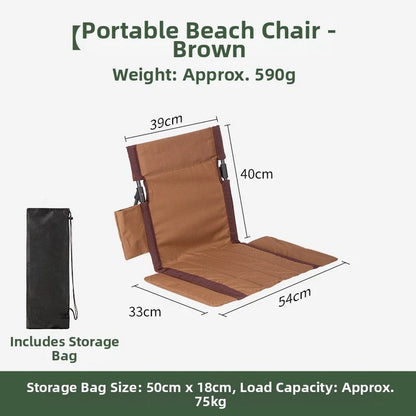 Outdoor Folding Chair for Portable Use (Lightweight Aluminum Frame)
