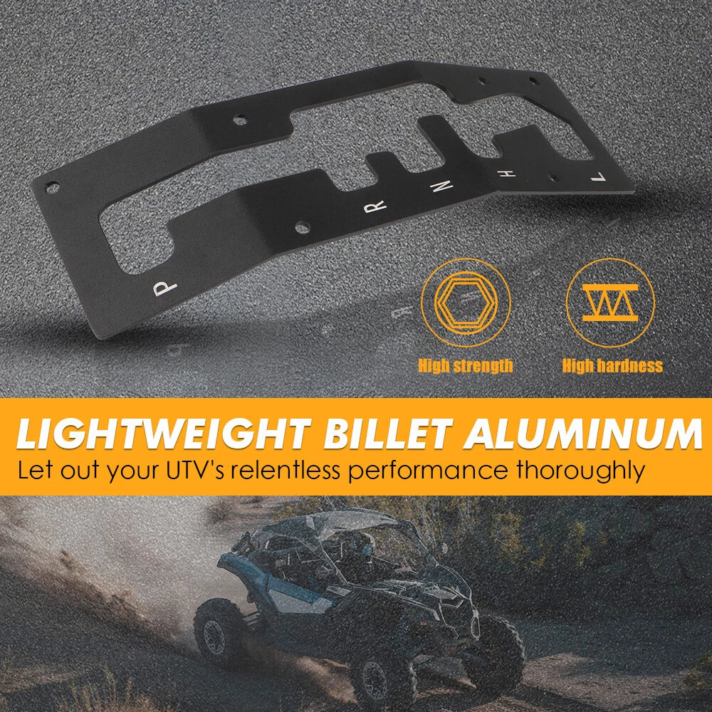 Shift Shifter Gate Plate Panel & Knob for Can-Am Maverick X3 (2017–2023)