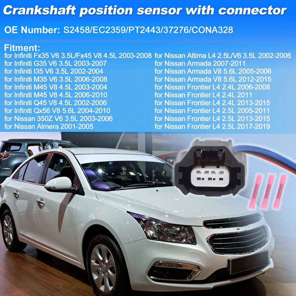 Crankshaft Position Sensor Connector Pigtail Plug for Infiniti FX35 (2003–2008)
