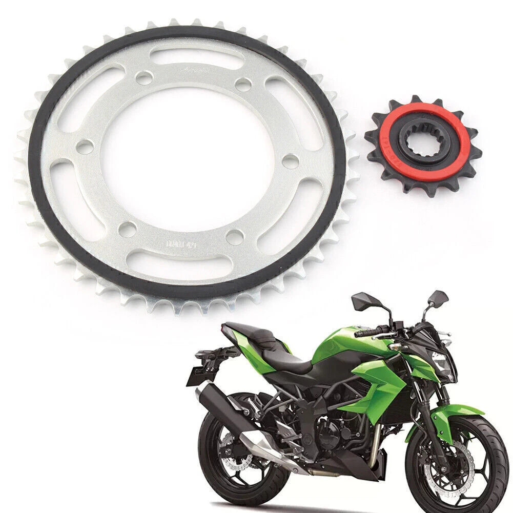 14T Front & 42T Rear Sprocket Set for Kawasaki Z250 (2015–2016) Z300 (2013–2017)