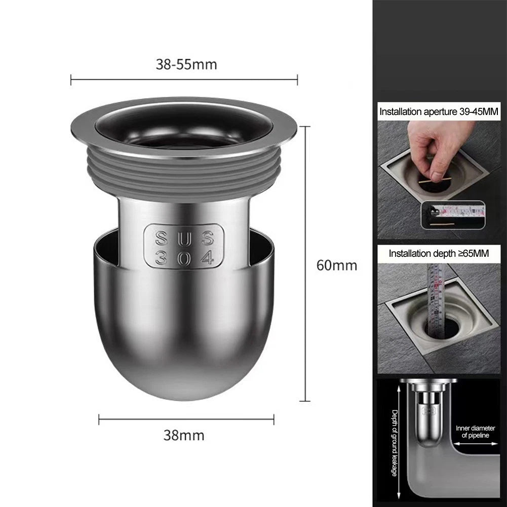 Shower Floor Drain with Backflow Prevention for Modern Design
