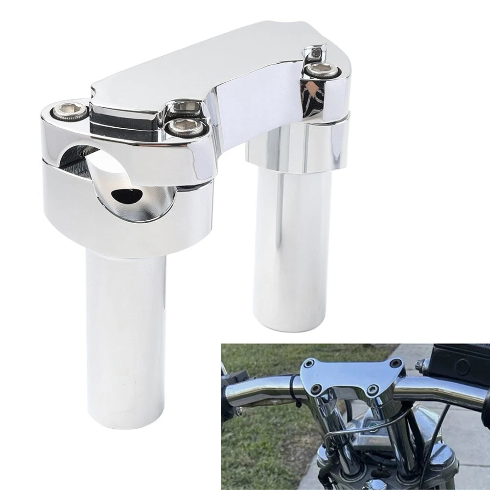 4" Risers 1" Handlebar Clamp for Harley Fat Boy Low Rider Softail (2000–2017)