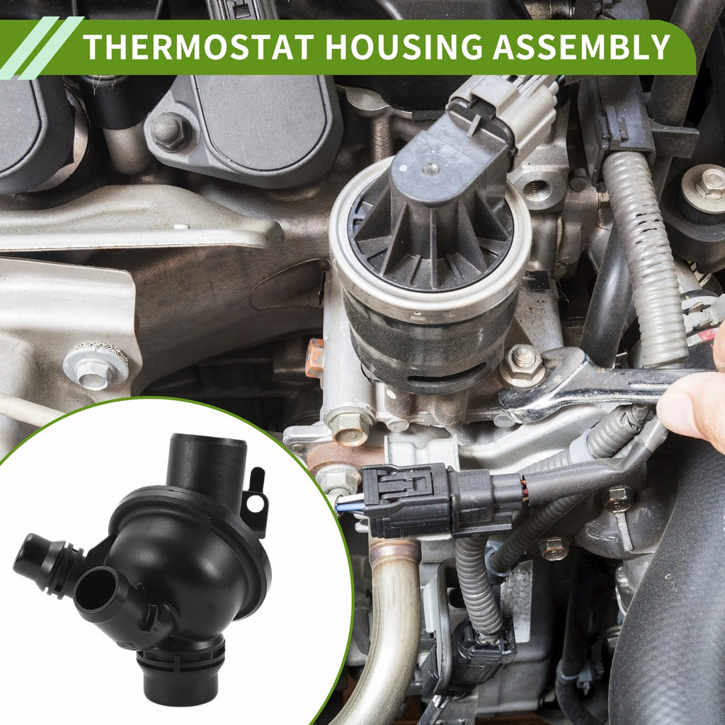 Engine Coolant Thermostat Housing Assembly for BMW 640i 3.0L 2012-2018