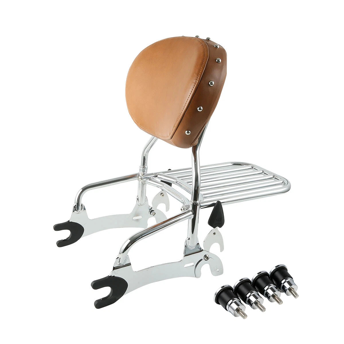 Sissy Bar Backrest Rack & Mounting Spools for Indian Chief Vintage (2014–2018)