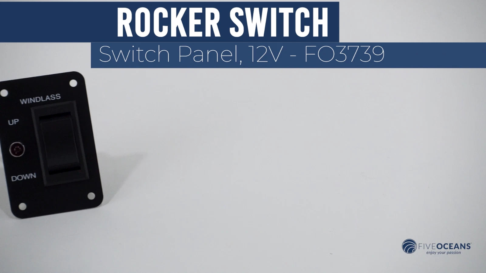 Rocker Anchor Windlass Switch for Up/Down 12V - FO3739