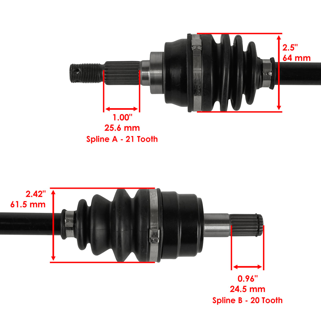 Front Right Complete CV Joint Axle for Kawasaki Mule 600 (2012–2018)