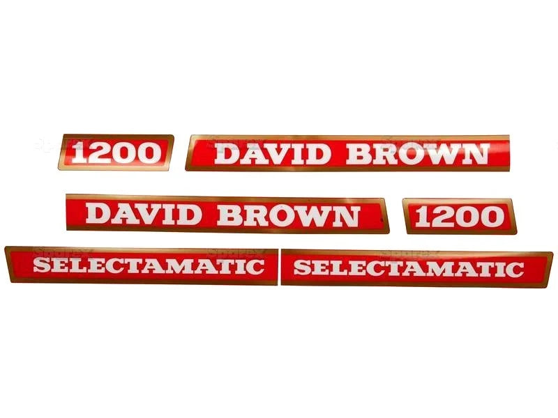 Decal Set for David Brown 1200 Tractors (1960–1970)