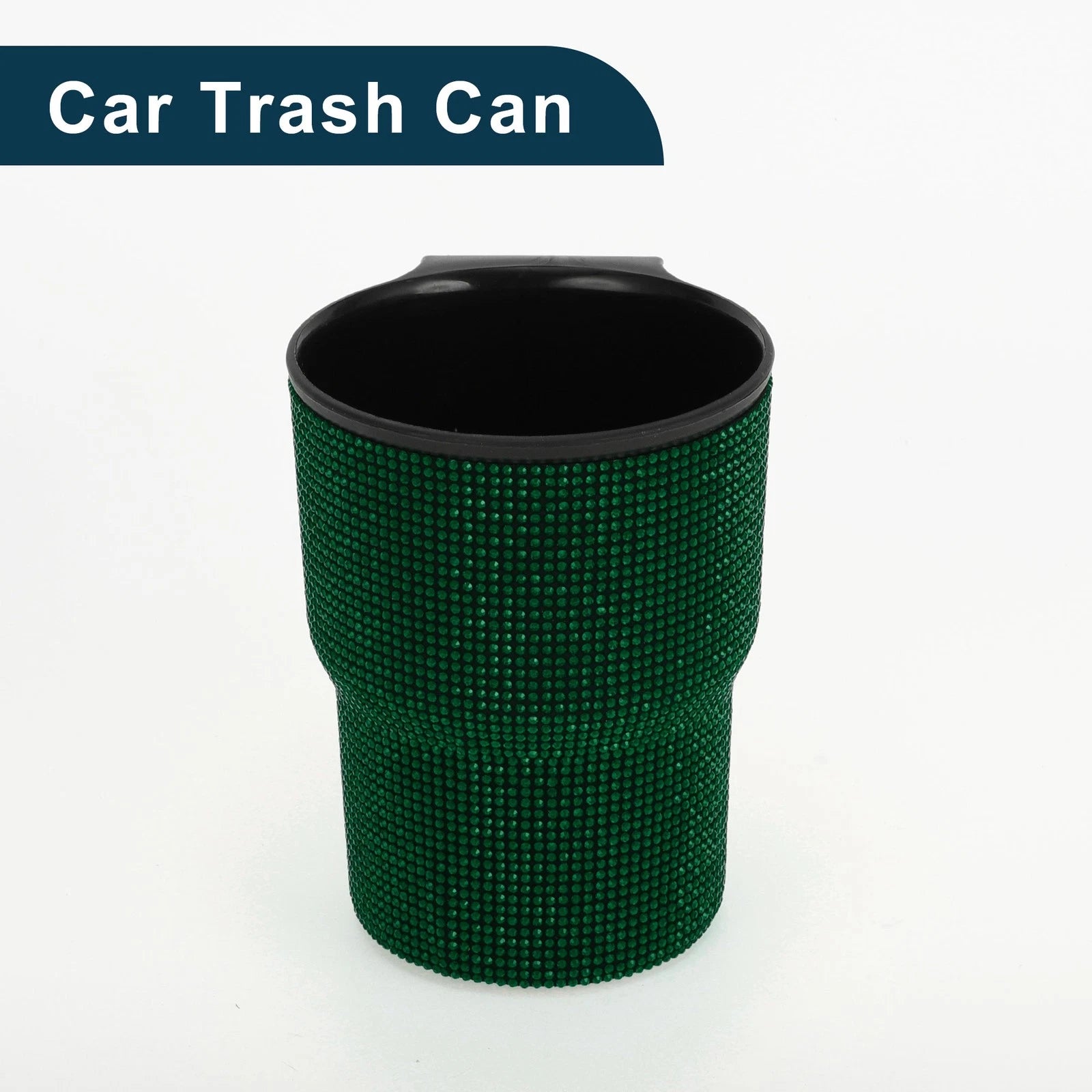 Portable Car Trash Can for Front Seats (1 Pc) - ABS - Green