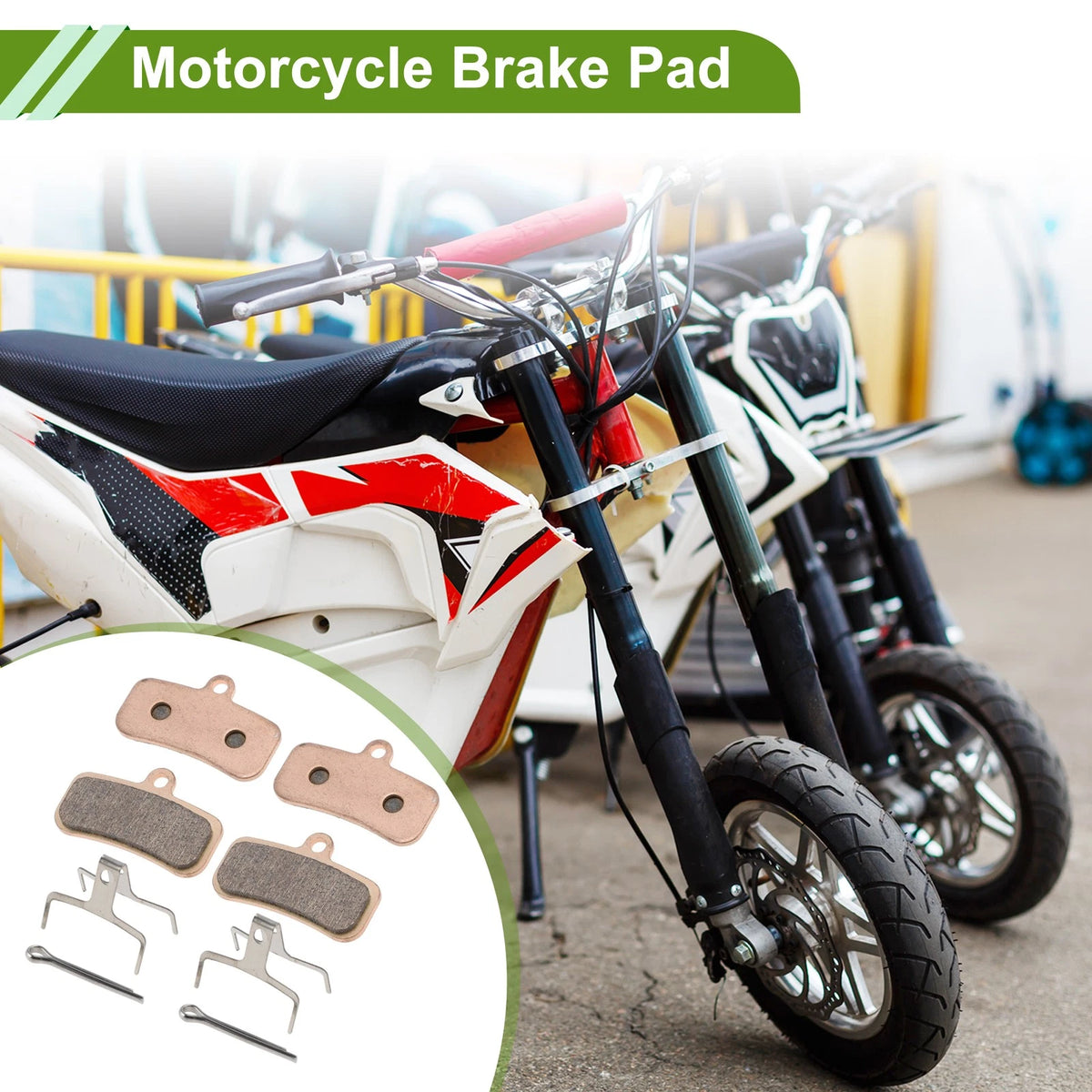 2X Front and Rear Wheel Brake Pad for Surron Light Bee (2020–2023)