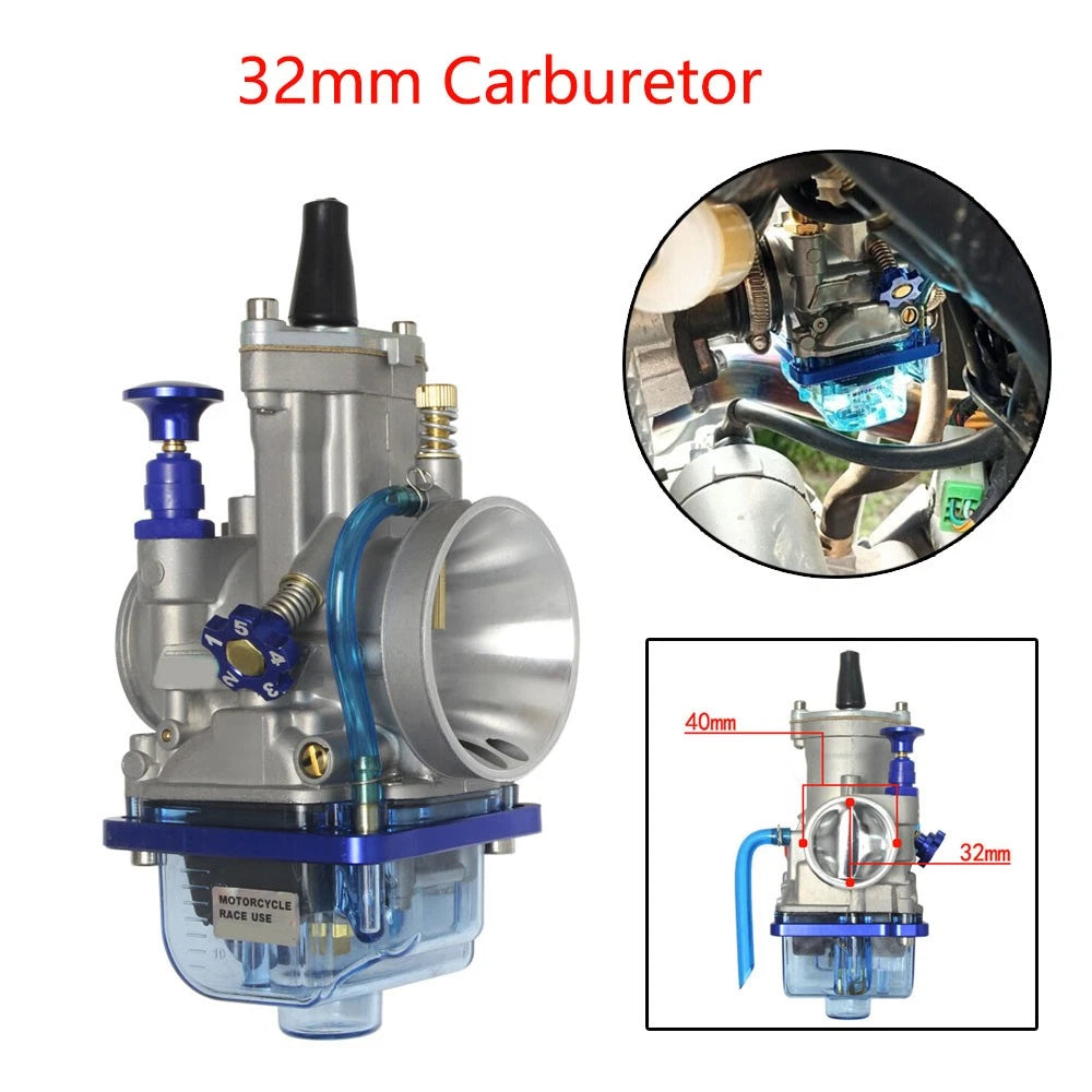 32mm Carburetor for PWK32 2/4-Stroke Engine (250-300cc)