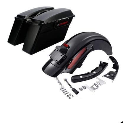 Hard Saddle Bags Trunk & Rear Fender System for Harley CVO Touring (2009–2013)