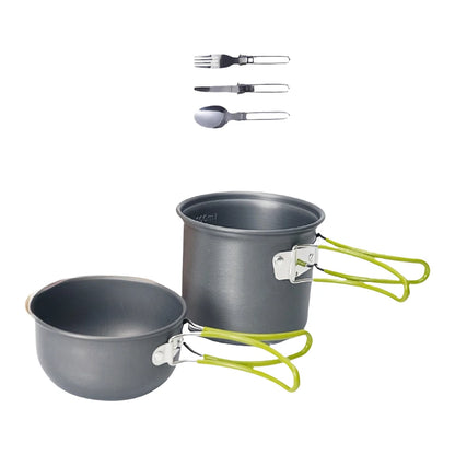 Lightweight Portable Cookware Set for Campers (1-2 Person)